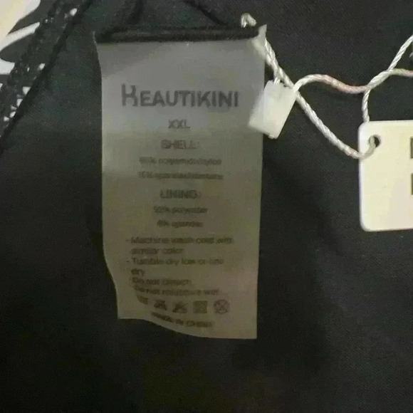 Beautikini Highwaisted Striped Bikini Bottom NWT Size XXL - Picture 7 of 7